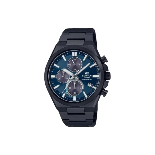 CASIO EDIFICE Collection Кварцевый механизм нержавеющая сталь ремешок часы унисекс синий циферблат