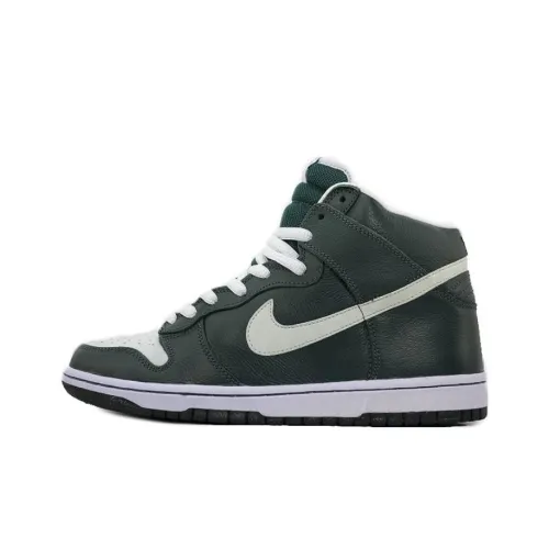 Nike Dunk Pro SBGhost Амортизация Высокие Кроссовки для скейтбординга Мужские Темно-оливковый