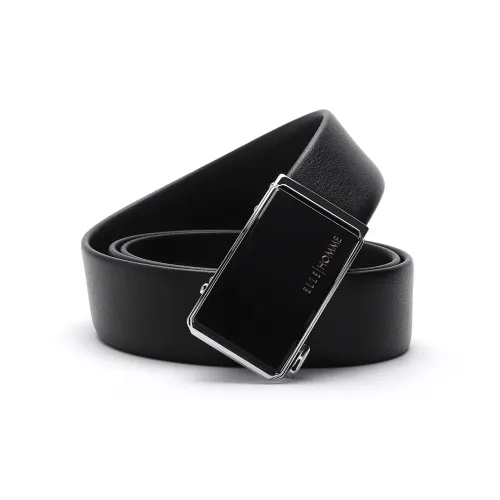 ELLE HOMME Автоматическая застежка ремня матовый сплав застежка ремень из коровьей кожи мужской черный ширина 3,55 см