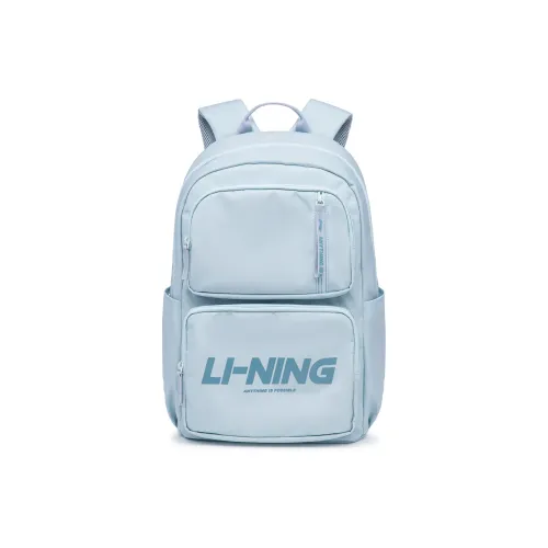 LINING Sports Life Collection Ткань Студенческий Рюкзак Унисекс Серый Синий
