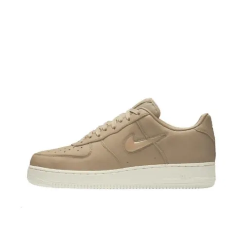 Nike Air FORCE 1 Low JEWEL Sail Low-Top Скейтбординг Кроссовки с Резиновыми Подушками для Упора Унисекс Бежевый