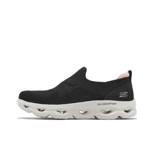 Skechers Slip ins Glide Step Allure Износостойкий And Легкий Низкий Топ Повседневная Обувь Женская Черная
