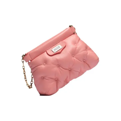 Maison Margiela Вышивка Кожа Наппа Сумка через плечо Женская Ультра Ярко-розовая