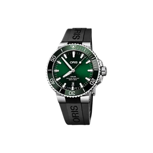 Oris Автоматический Механический Механизм Мужские Часы из Коллекции Diving 43,5 мм Зеленые