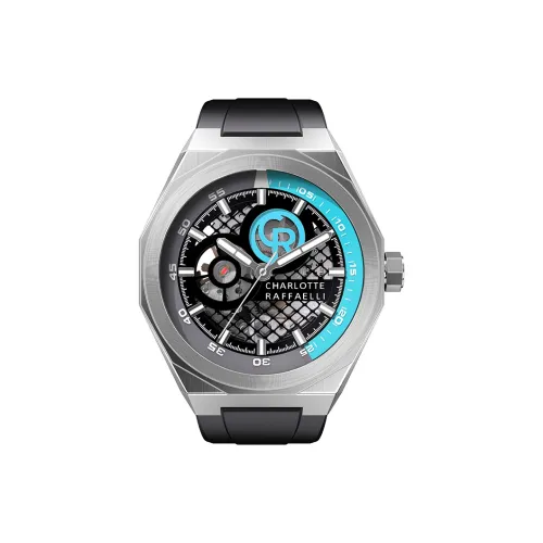 CHARLOTTE RAFFAELLI Автоматический механический механизм Мужские часы серии The Heart of Machinery 43,5 мм*43,5 мм*13,5 мм Черный