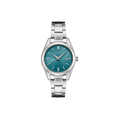 SEIKO Кварцевый механизм нержавеющая сталь ремешок женские часы синий циферблат