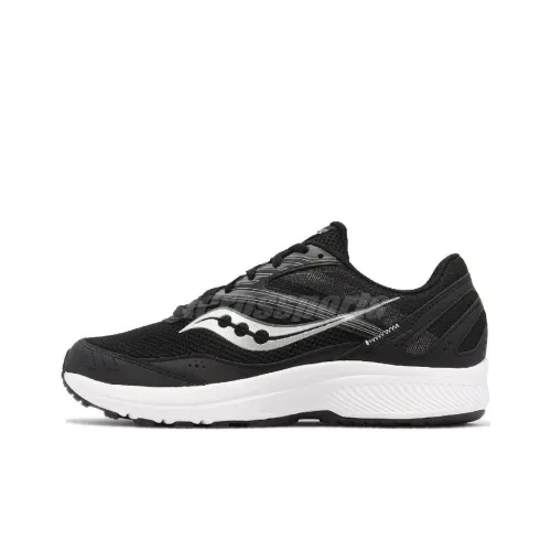 Saucony COHESION 15 Противоскользящие устойчивые к истиранию низкий топ беговые кроссовки мужские черные