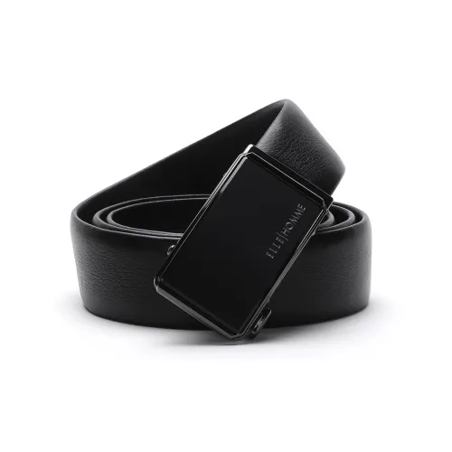 ELLE HOMME Автоматическая застежка ремня матовый сплав застежка ремни из коровьей кожи мужской черный ширина 3,7 см