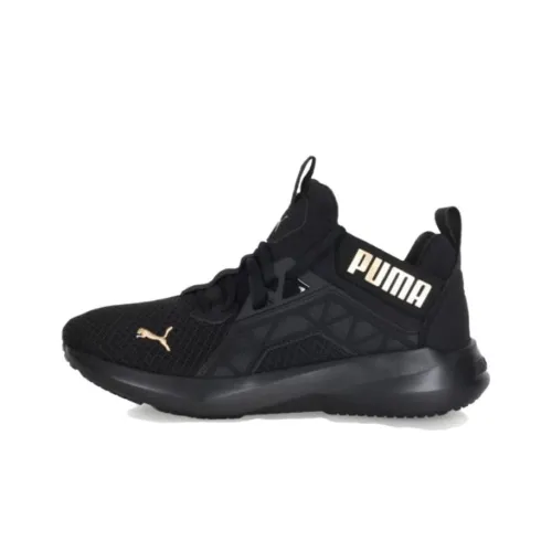 PUMA Softride Амортизация Износостойкие Низкие Кроссовки для Бега Женские Черные