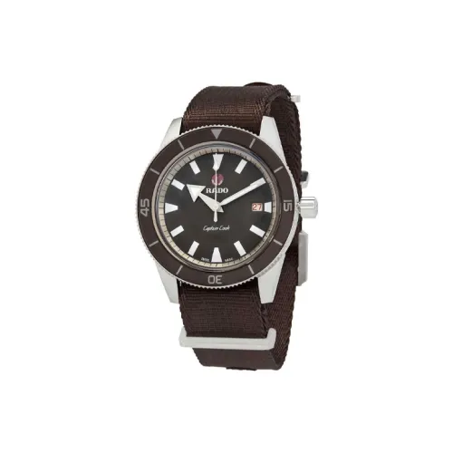 RADO Автоматический механический механизм Унисекс Captain Cook Collection Часы 42mm*12,1mm Черные