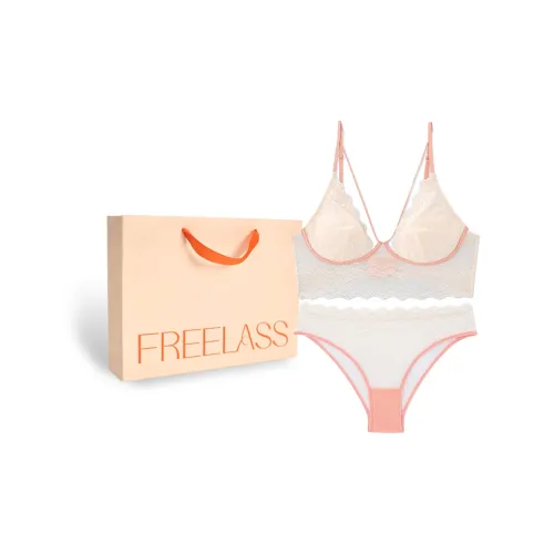 FREELASS Комплект нижнего белья для женщин персиковый белый