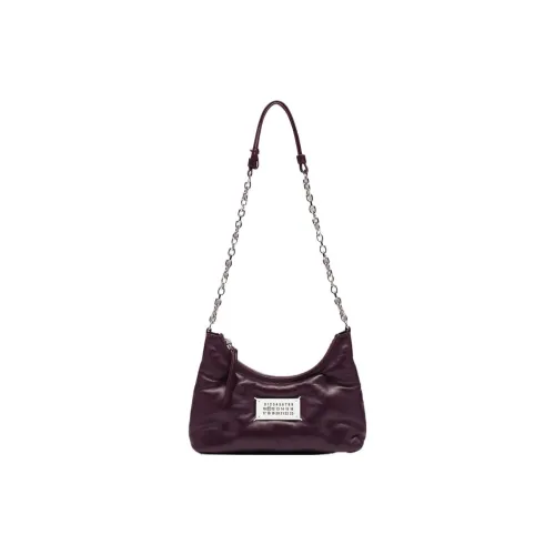 Maison Margiela Glam Slam Рельефная кожа наппа Сумка через плечо Стандартная Женская Виноградный фиолетовый