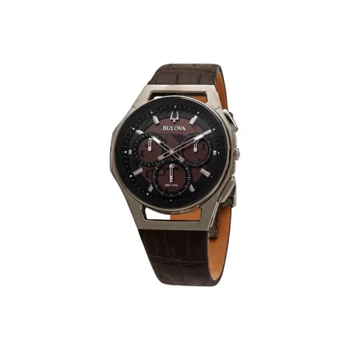 BULOVA Кварцевый механизм Мужские часы 44mm*10mm Коричневый