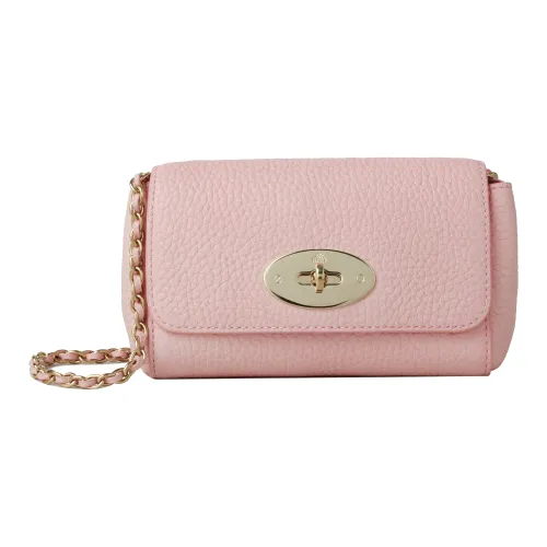 Mulberry Сумка через плечо из крупнозернистой коровьей кожи Мини Женская Розовая