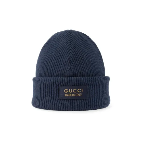 GUCCI Шерсть Бини Мужской Темно-синий