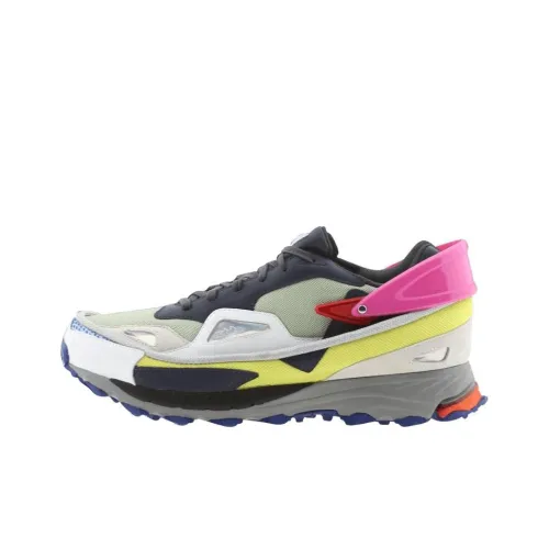 RAF SIMONS x Adidas Response Амортизация Износостойкий Низкий Топ Беговые кроссовки Мужской Темный Индиго Алюминий