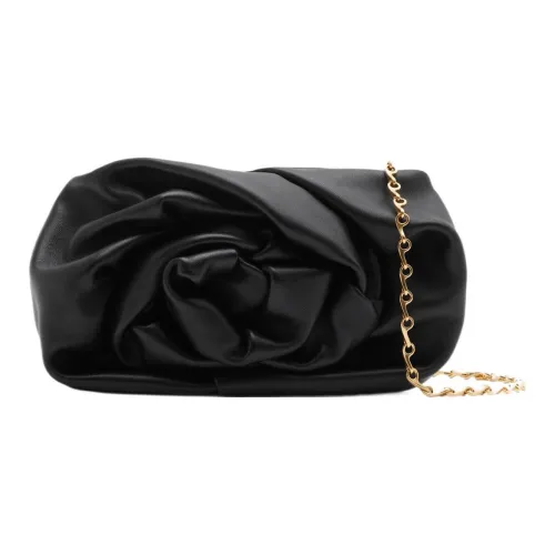 Burberry Кожаный клатч из овечьей шкуры женский черный