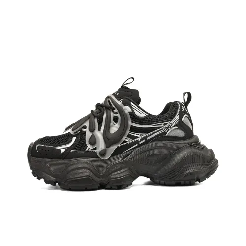 ORD Low-Top Cushioned Sneakers Black Women's