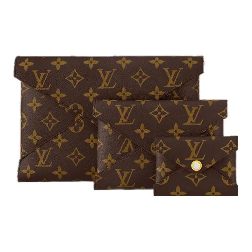 LOUIS VUITTON Монограмма Холст 3 в 1 Клатч Стандартный Женский Коричневый