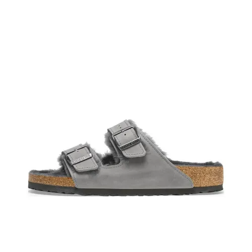 Birkenstock Arizona Shearling Слипоны Унисекс Серый