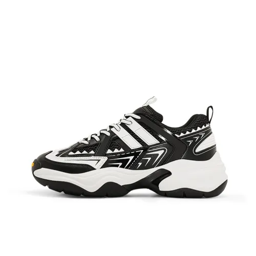 VILNEX Низкий топ толстая подошва кроссовки унисекс черный