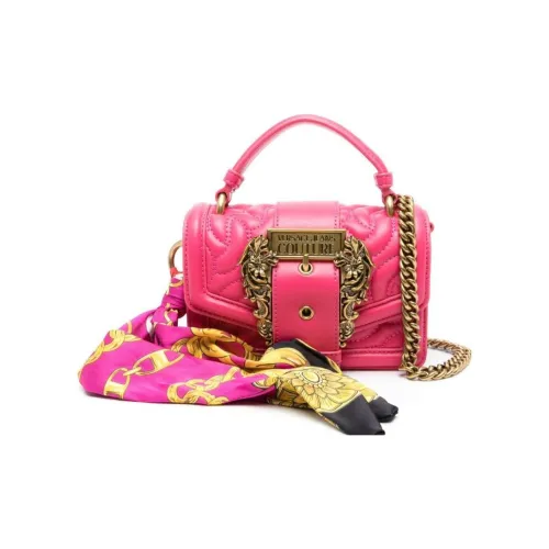 VERSACE JEANS COUTURE VERSACE Вторичная линия Полиэстер Квадратная сумка Сумка через плечо Обычная Женская Фуксия