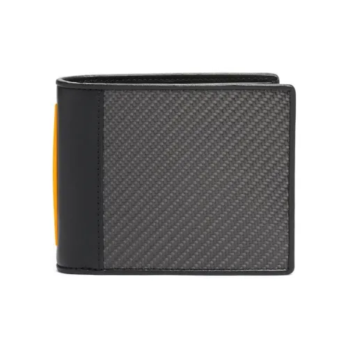 TUMI ALPHA Ткань Монетница Кошелек Обычный Мужской Серый Оранжевый