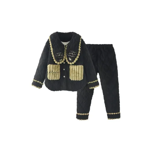 Chun Xi CX 8739 Черно-зеленый Женские Пижамные комплекты