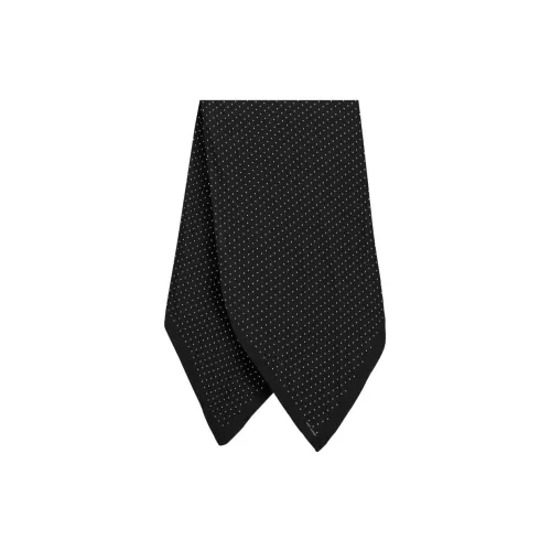 SAINT LAURENT Шелковые шарфы Мужской Черный