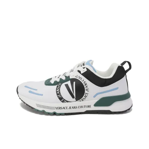 VERSACE JEANS Низкий топ Повседневная обувь 4,5 см Мужской Белый