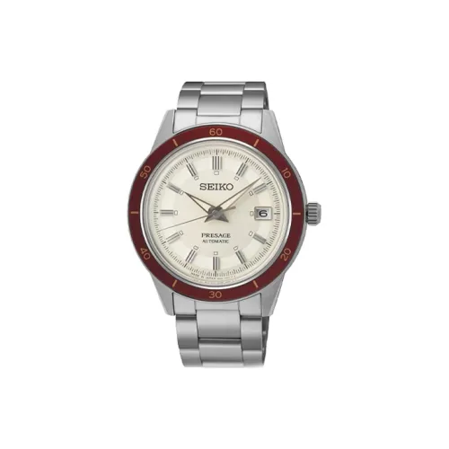 SEIKO Автоматический Механический Механизм Мужские Часы 40,8mm*12mm Белый