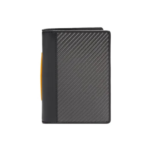 TUMI Ткань Кошелек для монет и паспорта HOLDER Стандартный Мужской Угольный черный Папайя Апельсин