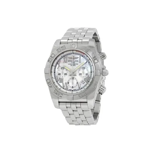 BREITLING Автоматический Механический Механизм Мужские Часы 44мм*16,95мм Серебряный