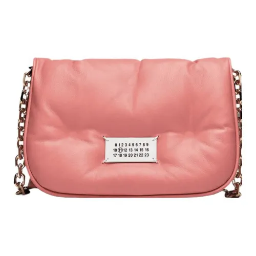 Maison Margiela Glam Slam С рельефной кожей наппа сумка через плечо женская ярко-розовая