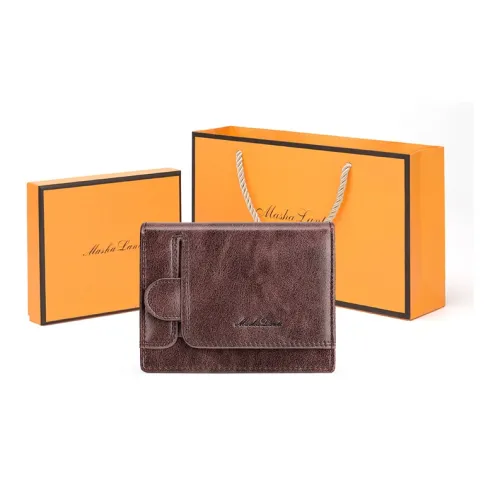 MashaLanti Синтетическая кожа Кошелек для монет держатель для карт кошелек обычный мужской винтажный кофе