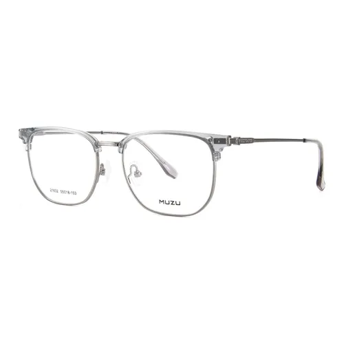 MUZU Пластина Сплав Рамка TR90 Нержавеющая Сталь Оправа «Брови» Оправы для Очков Унисекс