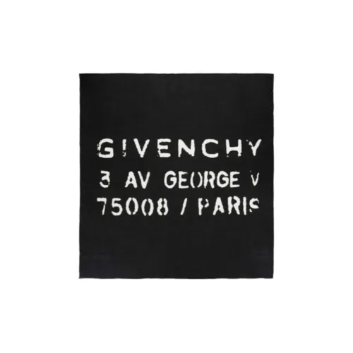 GIVENCHY Шелковые шарфы Мужской Черный