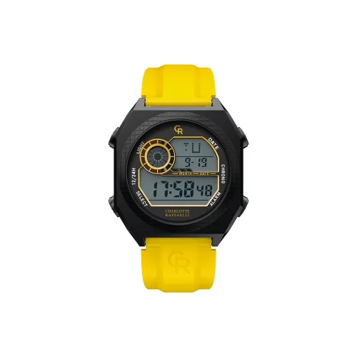 CHARLOTTE RAFFAELLI Электронный механизм Унисекс Серия Octagonal Часы 43мм*43мм*14,3мм Черные