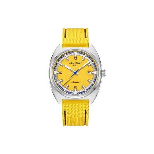 BJORN HENDAL Автоматический Механический Movement Унисекс Часы 40mm*40mm*11,3mm Желтые