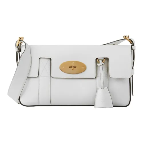 Mulberry Bayswater Классический Гладкий Телячья кожа Сумка через плечо Сумка Обычный Women's White
