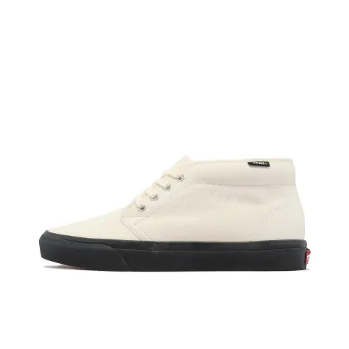 VANS Устойчивые к истиранию Амортизирующие MID Скейтборд Кроссовки Унисекс Белый