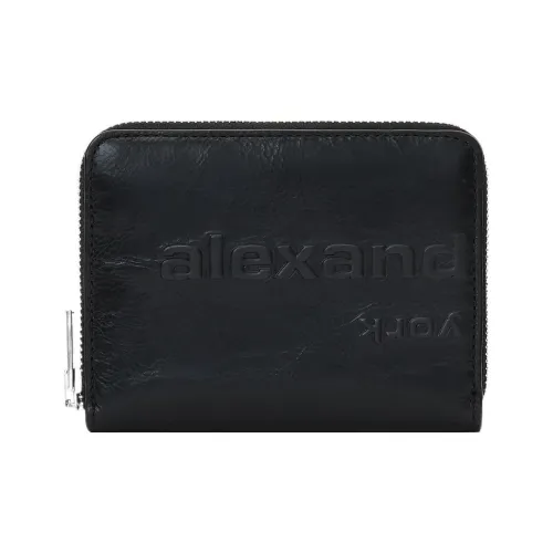 Alexander Wang Лакированная кожа с коровьей кожей Кошелек Обычный Женский Черный