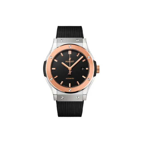 HUBLOT Автоматический Механический Механизм Мужские Классические Фьюжн Часы 42 мм Черные