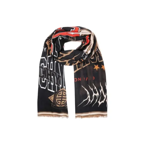 GIVENCHY Вязаные шарфы Унисекс Черный