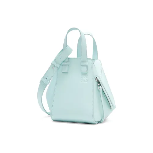 LOEWE Hammock Коровья кожа Сумка через плечо Сумка Обычная Женская Айсберг Синий