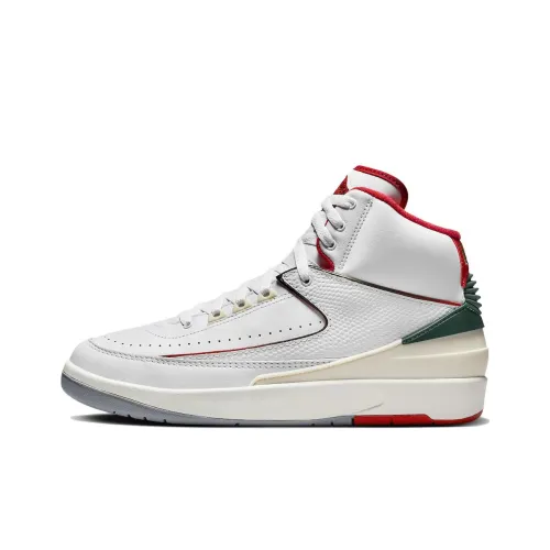 Jordan Air Джордан 2 'ORIGINS' Амортизаторы Устойчивые к истиранию Высокий топ Винтажные баскетбольные кроссовки Белый