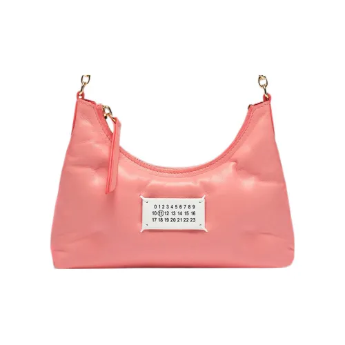 Maison Margiela Glam Slam Наппа Кожа Хобо Сумка Сумка через плечо Экстра мини Женская Ярко-розовая