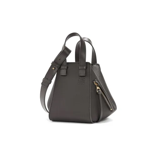 LOEWE Hammock Grained Телячья кожа Сумка через плечо Сумка Обычный Женская Темно-серый