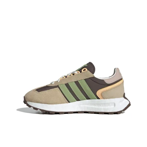 Adidas Originals Retropy E5 Low Топ Повседневные Беговые Кроссовки Женские Коричневые Зеленые