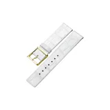 Золотистая пряжка, бамбук, белая кожа